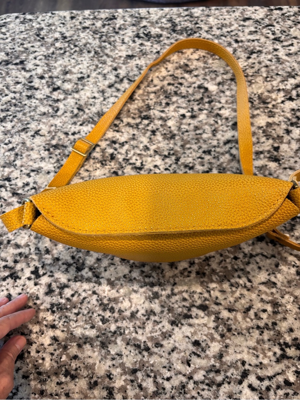 Portland leather sm Koala Crossbody Bag in Sunshine - Picture 6 of 15